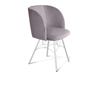 Обеденный стул SHT-ST33 / SHT-S100 (сиреневая орхидея/хром лак) в Москве