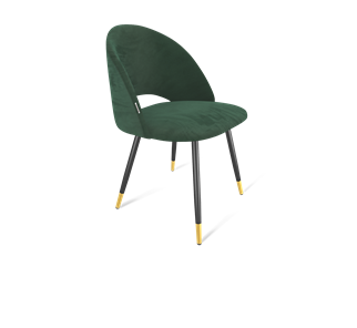 Обеденный стул SHT-ST34 / SHT-S95-1 (лиственно-зеленый/черный муар/золото) в Москве
