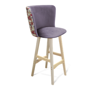 Барный стул SHT-ST36-4 / SHT-S65 (сумеречная орхидея/прозрачный лак) в Химках