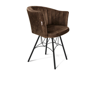 Обеденный стул SHT-ST42-1 / SHT-S100 (кофейный трюфель/черный муар) в Химках