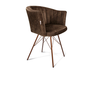 Обеденный стул SHT-ST42-1 / SHT-S37 (кофейный трюфель/медный металлик) в Химках