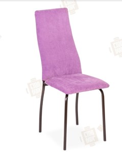 Обеденный стул Волна, каркас металл коричневый, инфинити фиолетовый в Москве