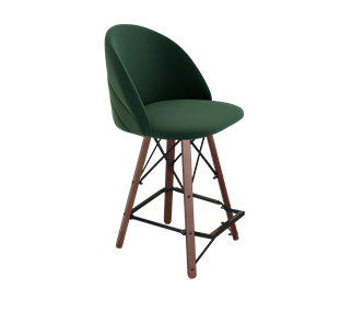 Полубарный стул SHT-ST35-2 / SHT-S80-1 (лиственно-зеленый/темный орех/черный) в Москве