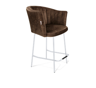 Полубарный стул SHT-ST42-1 / SHT-S29P-1 (кофейный трюфель/хром лак) в Химках