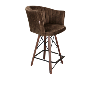 Полубарный стул SHT-ST42-1 / SHT-S80-1 (кофейный трюфель/темный орех/черный) в Серпухове