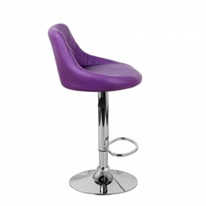 Барный стул Комфорт с мягкой спинкой WX-2396 экокожа фиолетовый в Москве - предосмотр 3