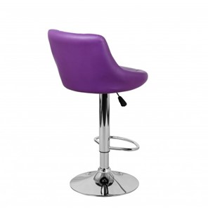 Барный стул Комфорт с мягкой спинкой WX-2396 экокожа фиолетовый в Москве - предосмотр 4