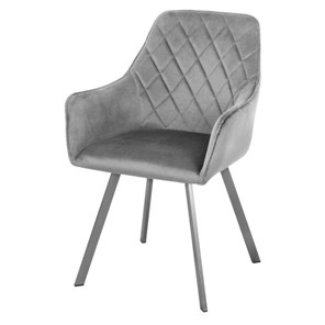 Мягкий стул-кресло Мадрид СРП-056 бриллиант Дрим серый в Москве