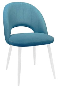 Кухонный стул 217 V16 голубой/белый в Химках