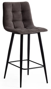 Полубарный кухонный стул CHILLY (mod. 7095пб) 55х44х94 темно-серый barkhat 14/черный арт.19657 в Подольске