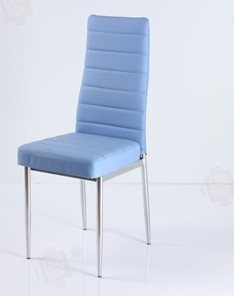Кухонный стул В-1 хром люкс голубой в Одинцово