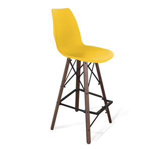 Барный стул SHT-ST29/S80 (желтый ral 1021/темный орех/черный) в Химках