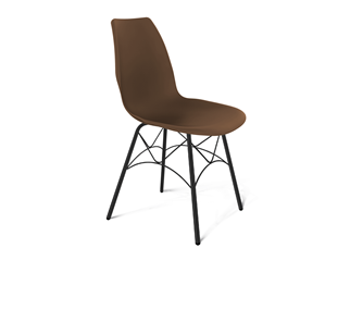 Обеденный стул SHT-ST29/S107 (коричневый ral 8014/черный муар) в Одинцово