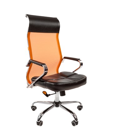 Офисное кресло CHAIRMAN 700 сетка, цвет оранжевый в Подольске - изображение