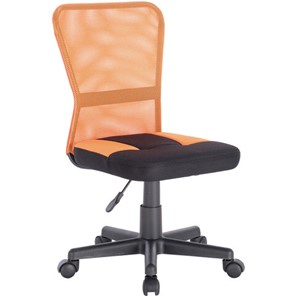 Кресло офисное Brabix Smart MG-313 (без подлокотников, комбинированное, черное/оранжевое) 531844 в Подольске
