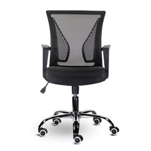 Компьютерное кресло Brabix Wings MG-304 (пластик черный, хром, сетка, черное) 532016 в Одинцово