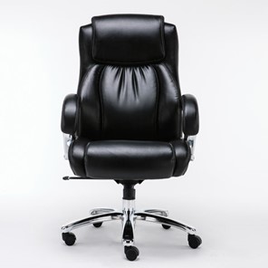 Компьютерное кресло Brabix Premium Status HD-003 (рециклированная кожа, хром, черное) 531821 в Одинцово