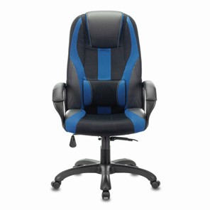 Компьютерное кресло Brabix Premium Rapid GM-102 (экокожа/ткань, черное/синее) 532106 в Москве - предосмотр