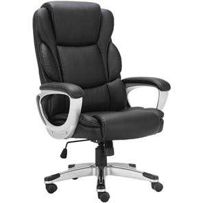 Кресло компьютерное Brabix Premium Rest EX-555 (пружинный блок, экокожа, черное) 531938 в Подольске
