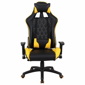 Компьютерное кресло Brabix GT Master GM-110 (две подушки, экокожа, черное/желтое) в Москве
