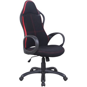 Кресло компьютерное Brabix Premium Force EX-516 (ткань, черное/вставки красные) 531571 в Москве