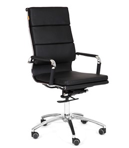 Офисное кресло CHAIRMAN 750 экокожа черная в Подольске