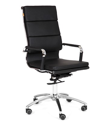 Офисное кресло CHAIRMAN 750 экокожа черная в Подольске - изображение