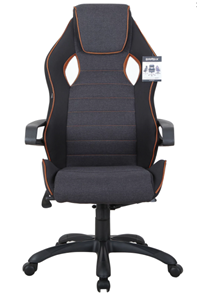 Офисное кресло Brabix Techno Pro GM-003 (ткань, черное/серое, вставки оранжевые) в Одинцово