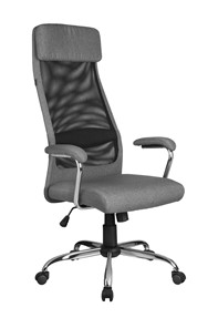Кресло компьютерное Riva Chair 8206 HX (Серый/черный) в Москве