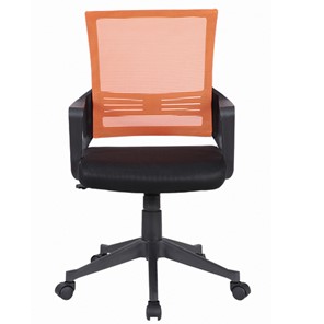 Кресло Brabix Balance MG-320 (с подлокотниками, комбинированное черное/оранжевое) 531832 в Химках