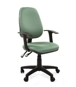 Кресло офисное CHAIRMAN 661 Ткань стандарт 15-158 зеленая в Одинцово - предосмотр