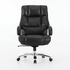 Офисное кресло Brabix Premium Bomer HD-007 (рециклированная кожа, хром, черное) 531939 в Одинцово