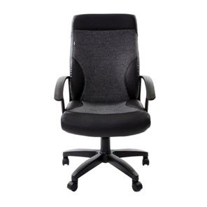Компьютерное кресло Brabix Trust EX-535 (экокожа черная, ткань серая) в Подольске