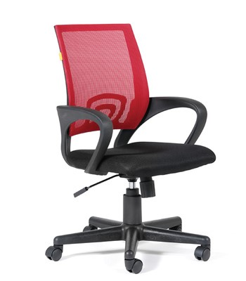 Кресло CHAIRMAN 696 black Сетчатый акрил DW69 красный в Одинцово - изображение