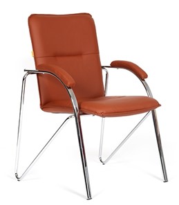 Кресло CHAIRMAN 850 Экокожа Terra 111 коричневая в Одинцово