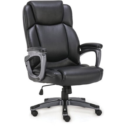 Кресло Brabix Premium Favorite EX-577 (пружинный блок, рециклированная кожа, черное) 531934 в Одинцово - изображение
