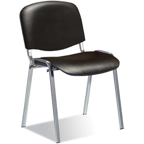 Офисный стул Iso Chrome кож.зам  PU-01 черный в Подольске - предосмотр