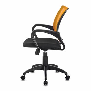 Офисное кресло Brabix Fly MG-396 (с подлокотниками, сетка, оранжевое/черное) 532084 в Москве - предосмотр 3