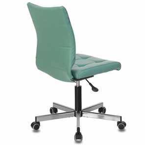 Офисное кресло Brabix Stream MG-314 (без подлокотников, пятилучие серебристое, экокожа, серо-голубое) 532079 в Подольске - предосмотр 2