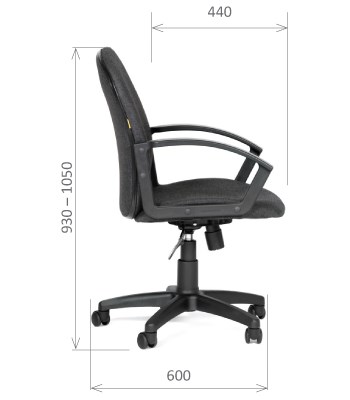 Кресло CHAIRMAN 681 Ткань C-3 черное в Химках - изображение 2