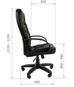 Компьютерное кресло CHAIRMAN 416, экокожа, цвет черный в Москве - предосмотр 2