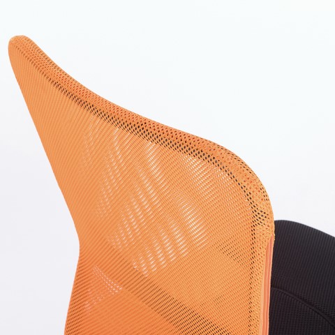 Кресло офисное Brabix Smart MG-313 (без подлокотников, комбинированное, черное/оранжевое) 531844 в Подольске - изображение 9