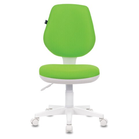 Офисное кресло Brabix Fancy MG-201W (без подлокотников, пластик белый, салатовое) 532414 в Одинцово - изображение 1