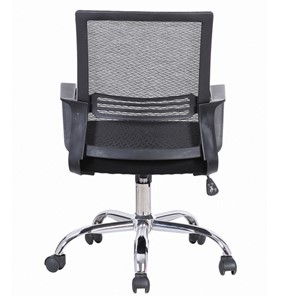 Кресло компьютерное Brabix Daily MG-317 (с подлокотниками, хром, черное) 531833 в Подольске - предосмотр 2