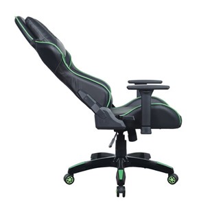 Компьютерное кресло Brabix GT Carbon GM-120 (две подушки, экокожа, черное/зеленое) 531929 в Москве - предосмотр 4
