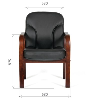 Офисное кресло CHAIRMAN 658 Натуральная кожа черный в Одинцово - изображение 1