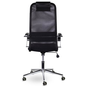 Офисное кресло Brabix Premium Pilot EX-610 CH (хром, ткань-сетка, черное) 532417 в Серпухове - предосмотр 4