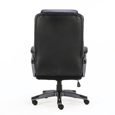 Кресло Brabix Premium Favorite EX-577 (пружинный блок, рециклированная кожа, черное) 531934 в Одинцово - изображение 4
