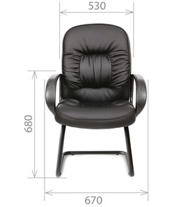 Кресло компьютерное CHAIRMAN 416V экокожа черная в Серпухове - предосмотр 1