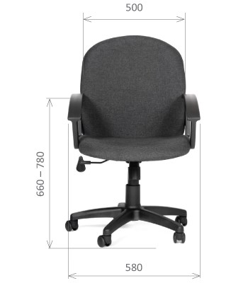 Кресло CHAIRMAN 681 Ткань C-3 черное в Одинцово - изображение 1